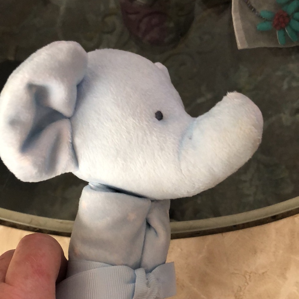 Blue Elephant Rattle Toy - Picture 2 of 6